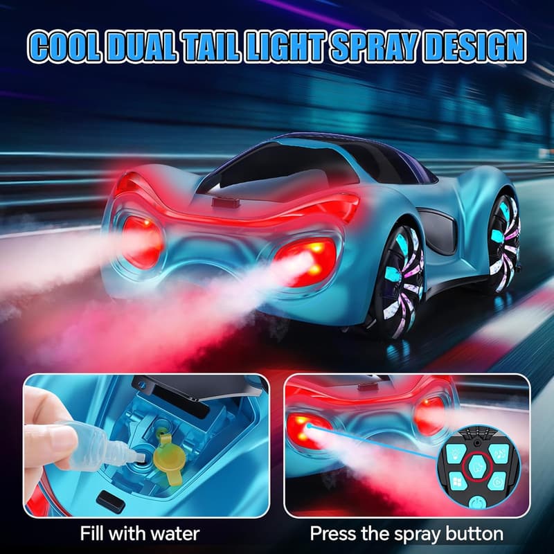 Remote Control Drift Car with Lights & Music - Birthday Gift for Kids
