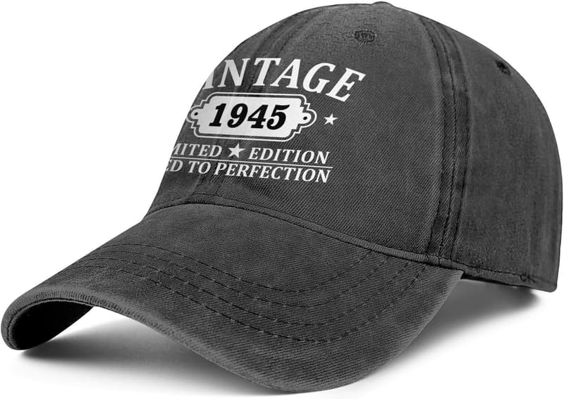 Personalized Vintage Baseball Hat for Milestone Birthdays