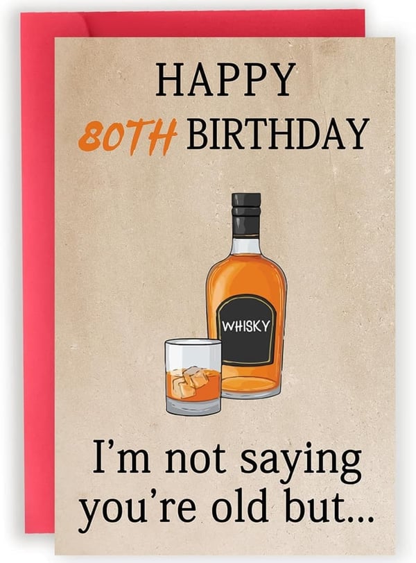 80th Birthday Card & Gifts for Men and Women