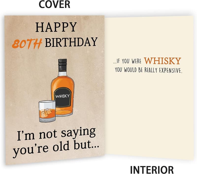 80th Birthday Card & Gifts for Men and Women