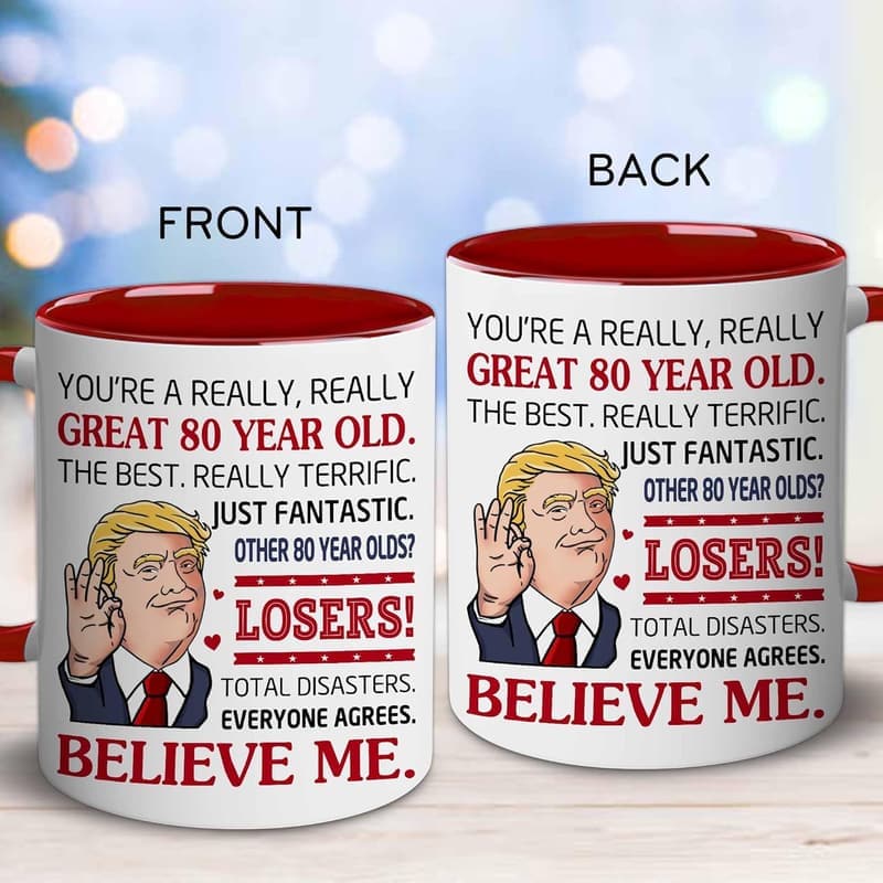 80th Birthday Coffee Mug – Unique Gift for Him/Her