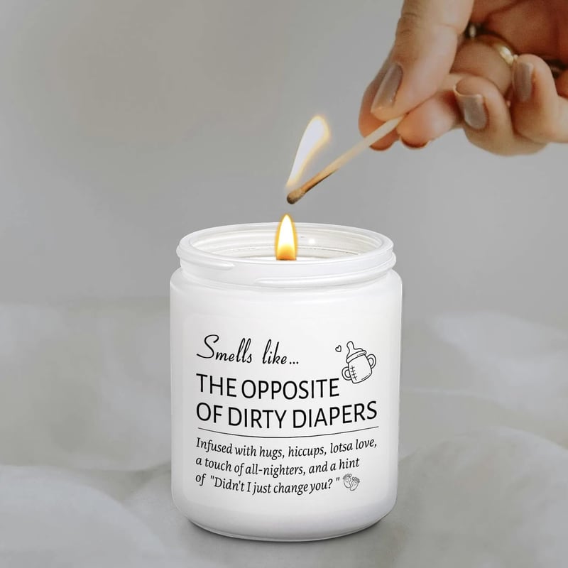 First Father's Mother's Day Candle Gift for New Parents