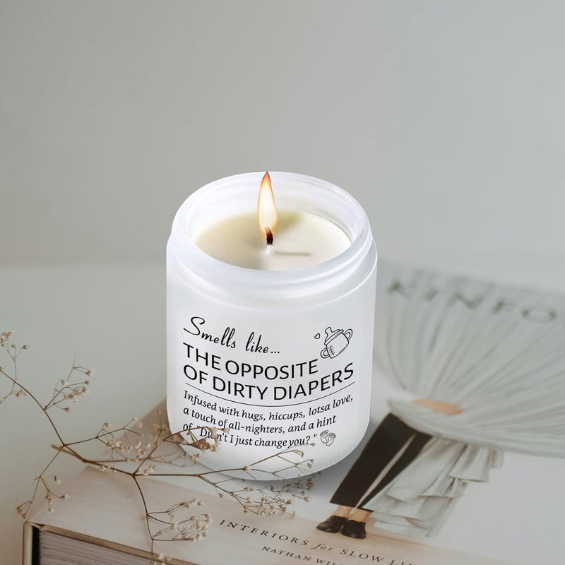 First Father's Mother's Day Candle Gift for New Parents