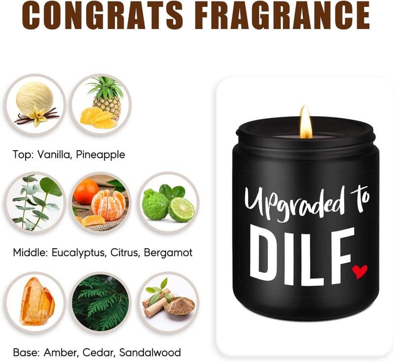 New Dad Candle Gift - Funny Present for Expecting Fathers