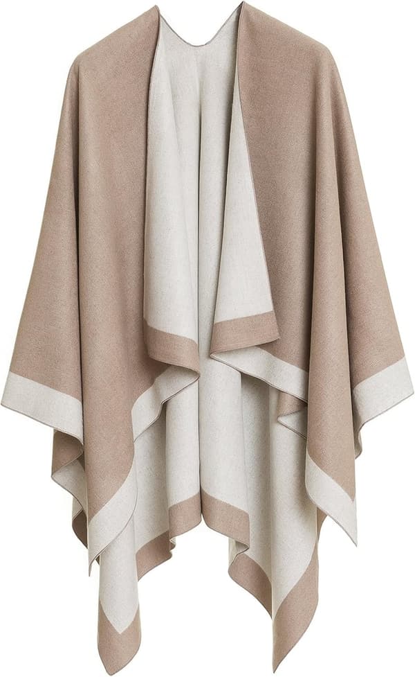 Women's Shawl Wrap Poncho Cardigan for Fall/Winter