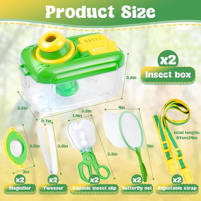 Kids' Insect Catching Kit with 360° View - 2 Pack