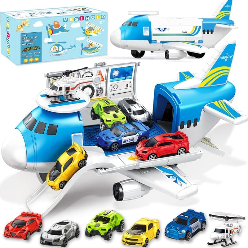 Airplane Toy for Toddlers - Ideal Birthday Gift, Ages 2-7