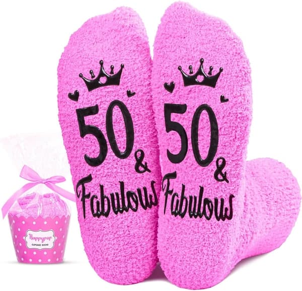 Birthday Gifts - Socks for Women Aged 45-50