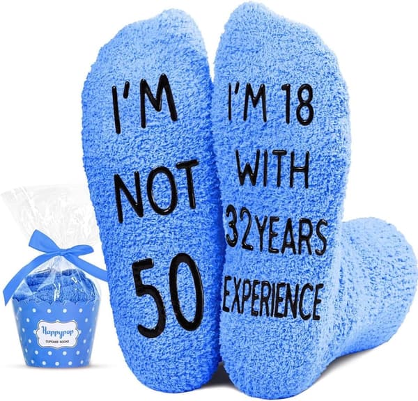 Birthday Socks for Adults - Fun Gifts for Him or Her