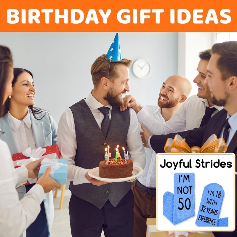 Birthday Socks for Adults - Fun Gifts for Him or Her