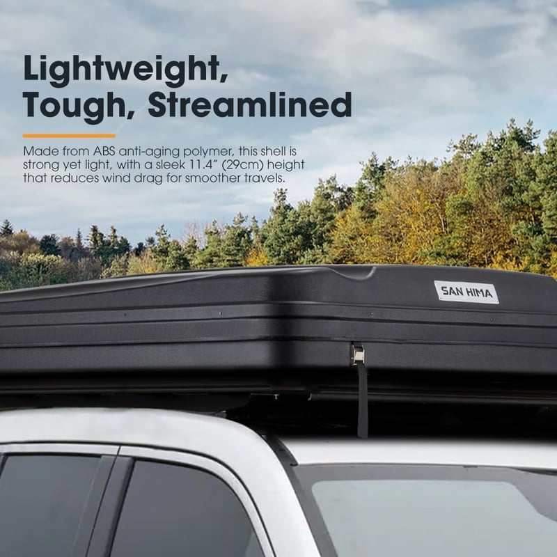 Sanhima Jervis Hard Shell Roof Top Tent for 2-3 Person Camping