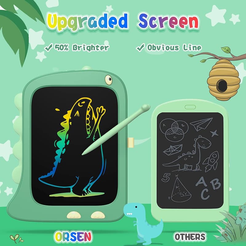 Dinosaur Drawing Pad for Kids - 8.5-Inch LCD Doodle Board