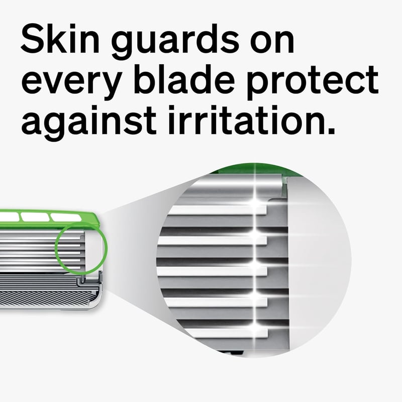 Men's Sensitive Skin Razor System - 1 Handle & 3 Blades