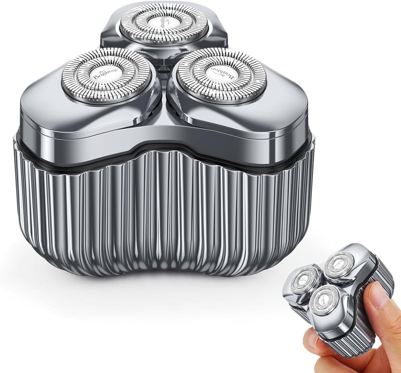 Rechargeable Mini Electric Razor for Men, Travel Friendly, IPX7 Waterproof