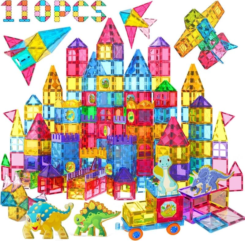 Magnetic Building Blocks Set for Kids - STEM Educational Toys