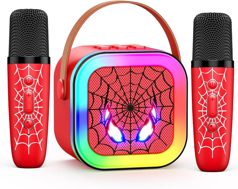 Kids Karaoke Machine with Bluetooth Speaker & 2 Wireless Mics