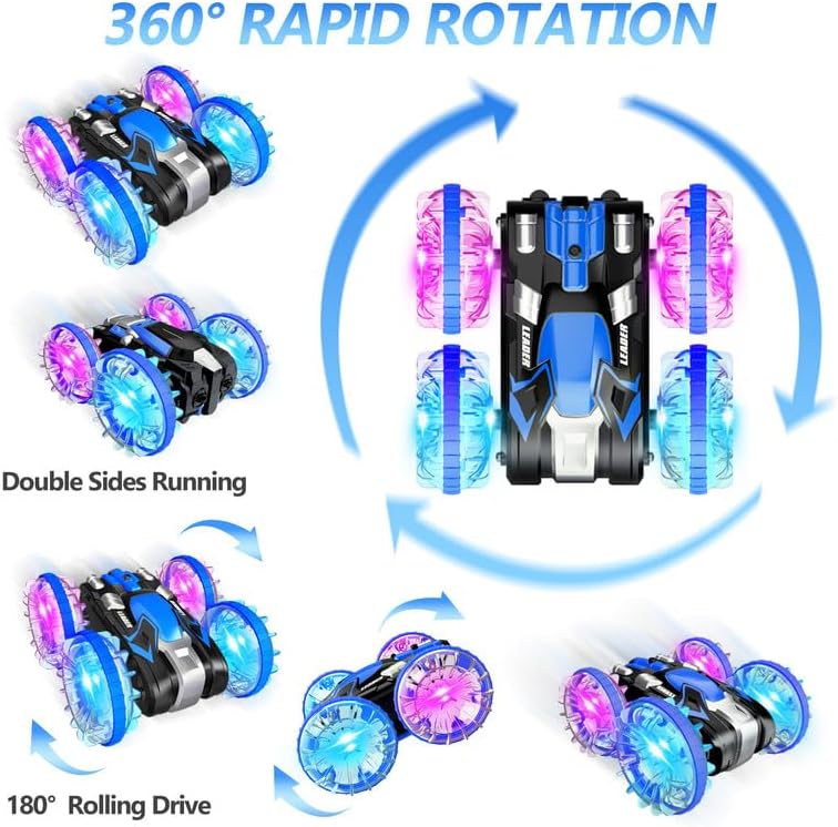 Amphibious 4WD RC Car and Boat for Kids, Waterproof Stunt Toy