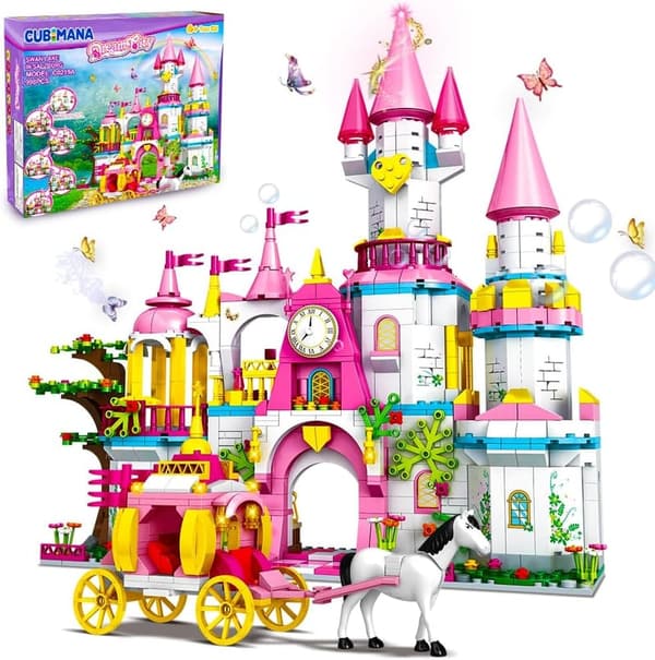 Princess Castle Building Blocks Set for Kids - 5-in-1 Playset