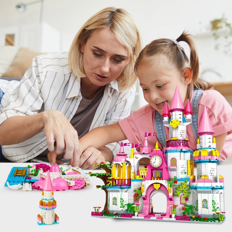 Princess Castle Building Blocks Set for Kids - 5-in-1 Playset