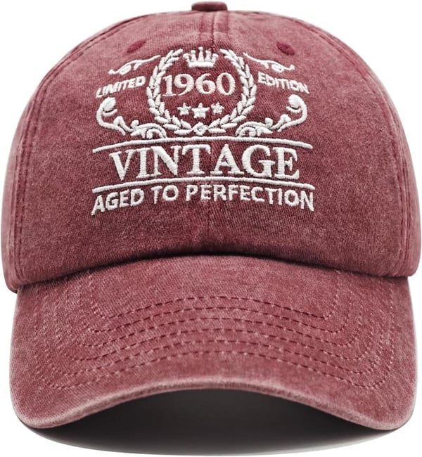 65th Birthday Adjustable Embroidered Baseball Cap