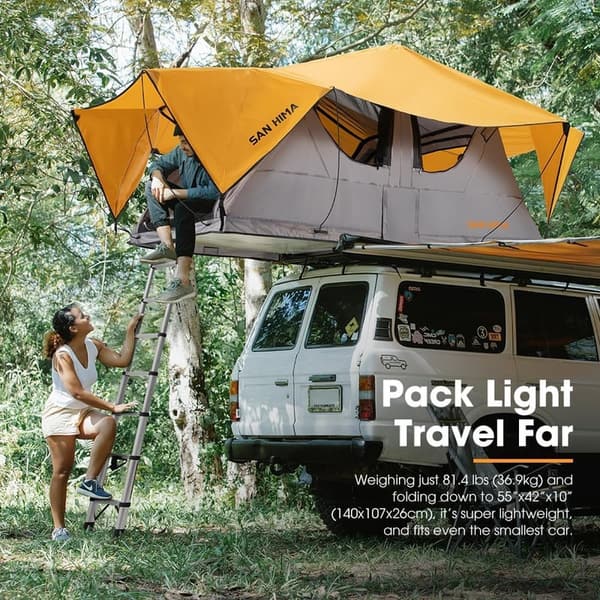 Alpine Soft Shell Rooftop Tent - 360° Skyview for 2-3 People