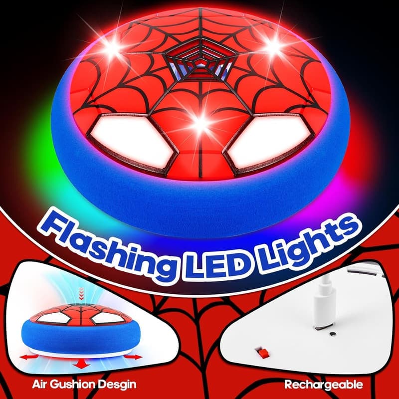 LED Hover Soccer Ball Toy - Rechargeable Indoor Game for Kids