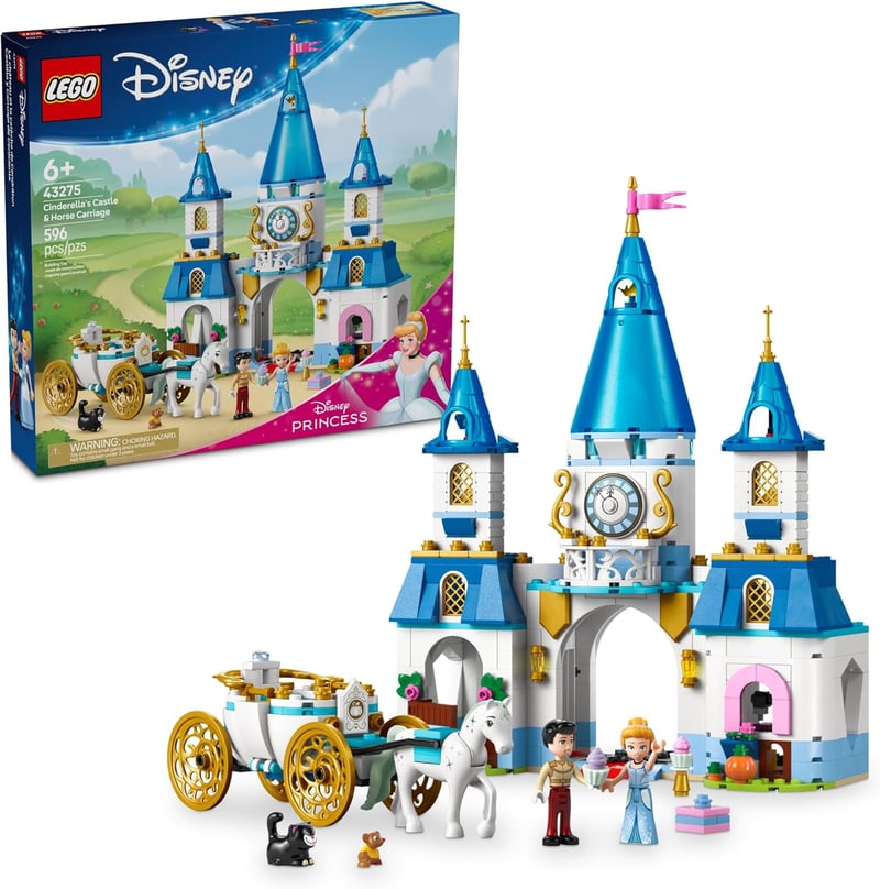 LEGO Disney Princess Cinderella Castle Playset for Kids, 6+