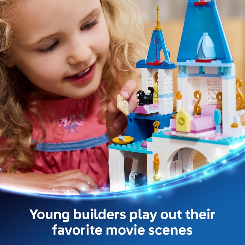 LEGO Disney Princess Cinderella Castle Playset for Kids, 6+