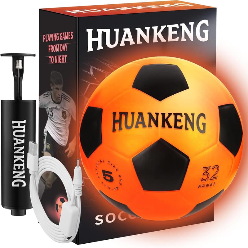 Glow-in-the-Dark Rechargeable Ball Toys for Kids Ages 6-15