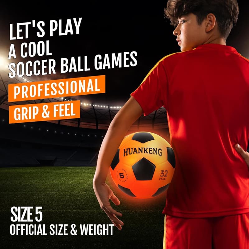 Glow-in-the-Dark Rechargeable Ball Toys for Kids Ages 6-15