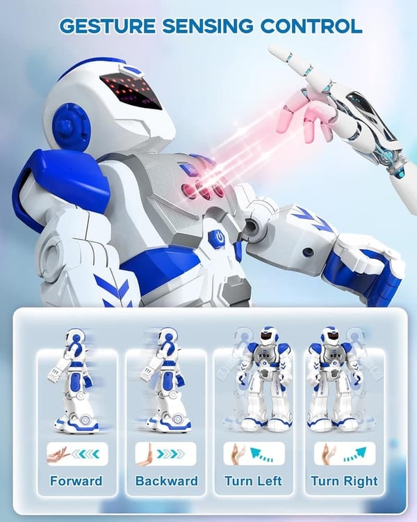 RC Robot Gift for Kids 6-9 Years - Intelligent Programmable