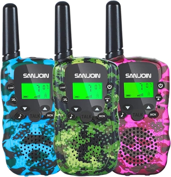 Kids' Walkie Talkies Set - 3 Miles Range, Outdoor Gift (Camo)