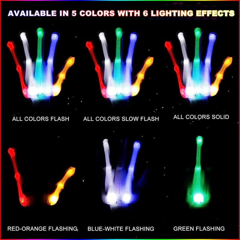LED Rave Gloves for Kids, Ideal Birthday & Holiday Gift