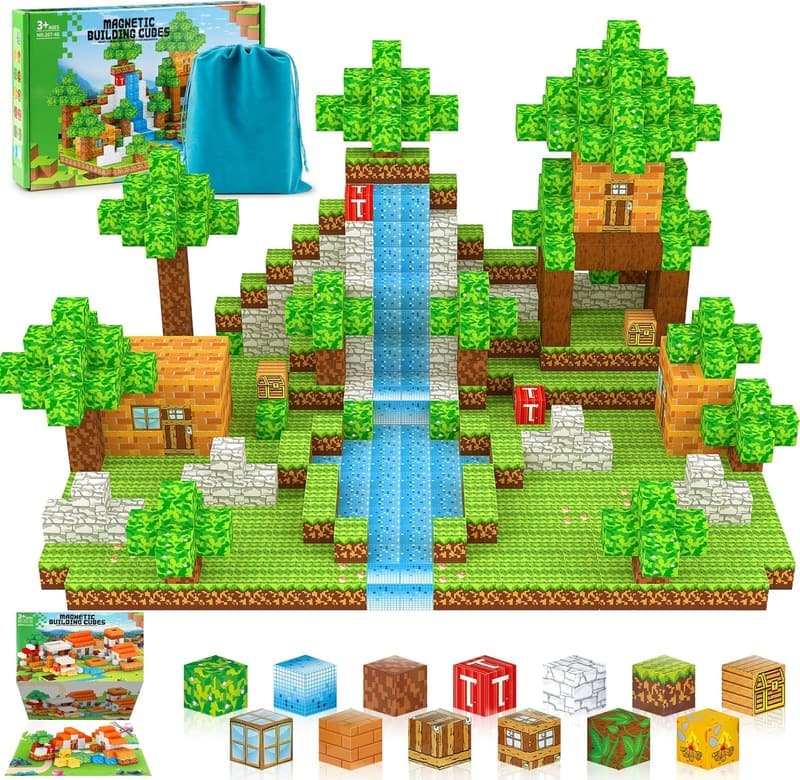 STEM Magnetic Building Blocks for Kids 3-12 Years