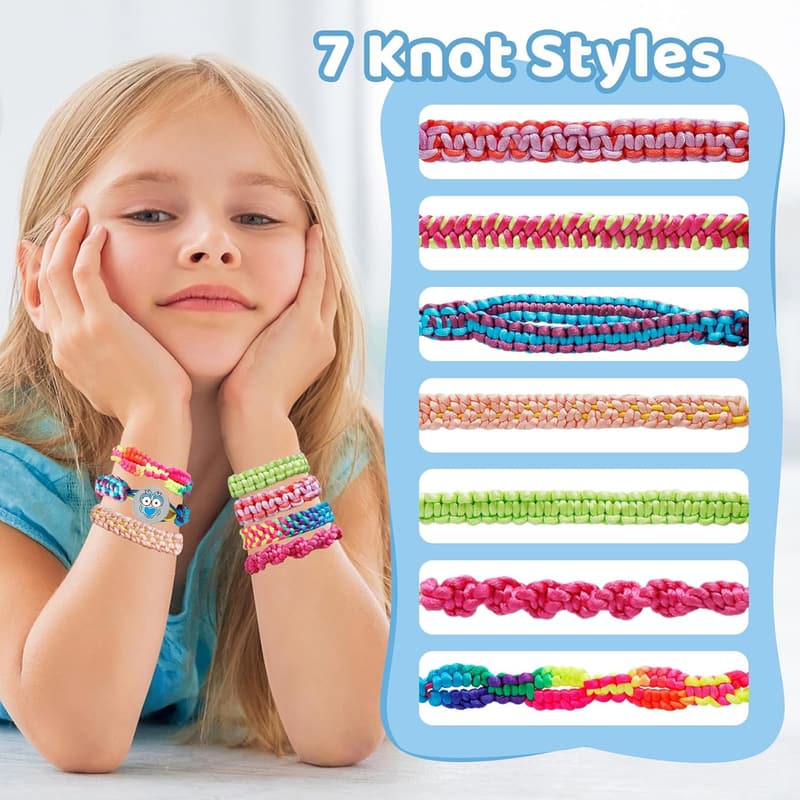 DIY Friendship Bracelet Making Kit for Girls Ages 6-12