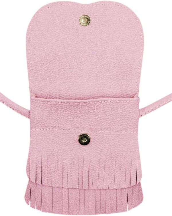 Cat Tassel Crossbody Bag for Girls - Pink Coin Purse