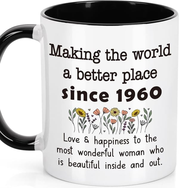 65th Birthday Vintage Coffee Mug for Women