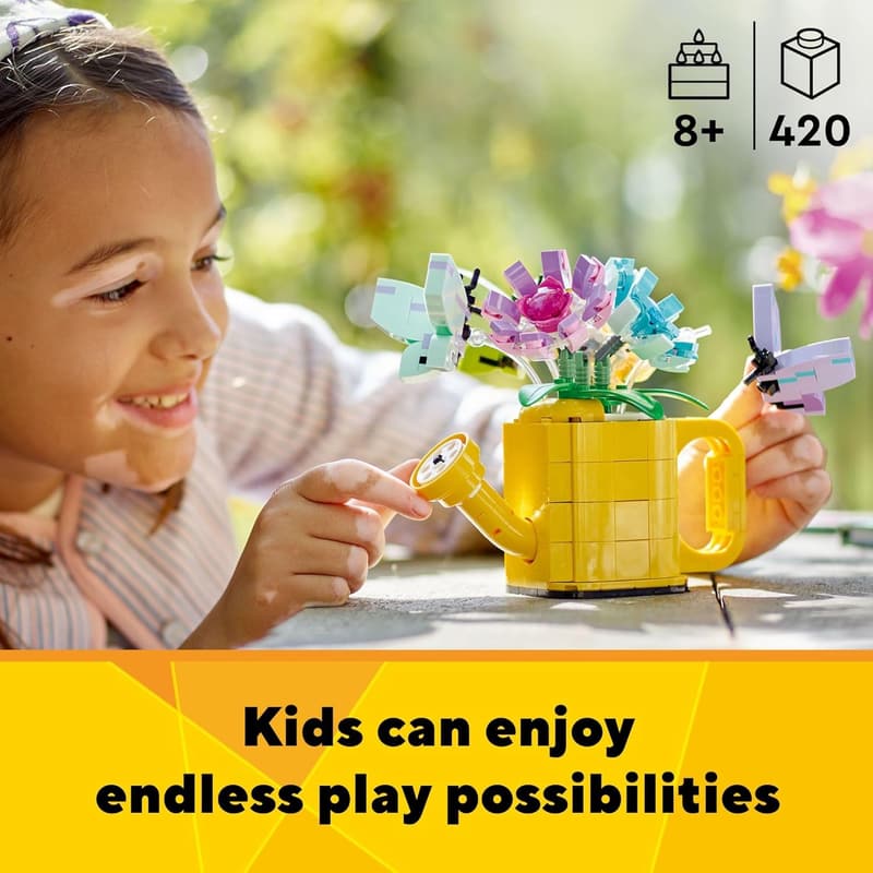 LEGO Creator 3-in-1 Flowers in Watering Can Building Set