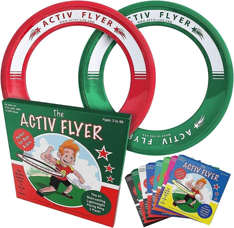 Flying Rings for Kids - 2 Pack, Lightweight & Safe Outdoor Fun