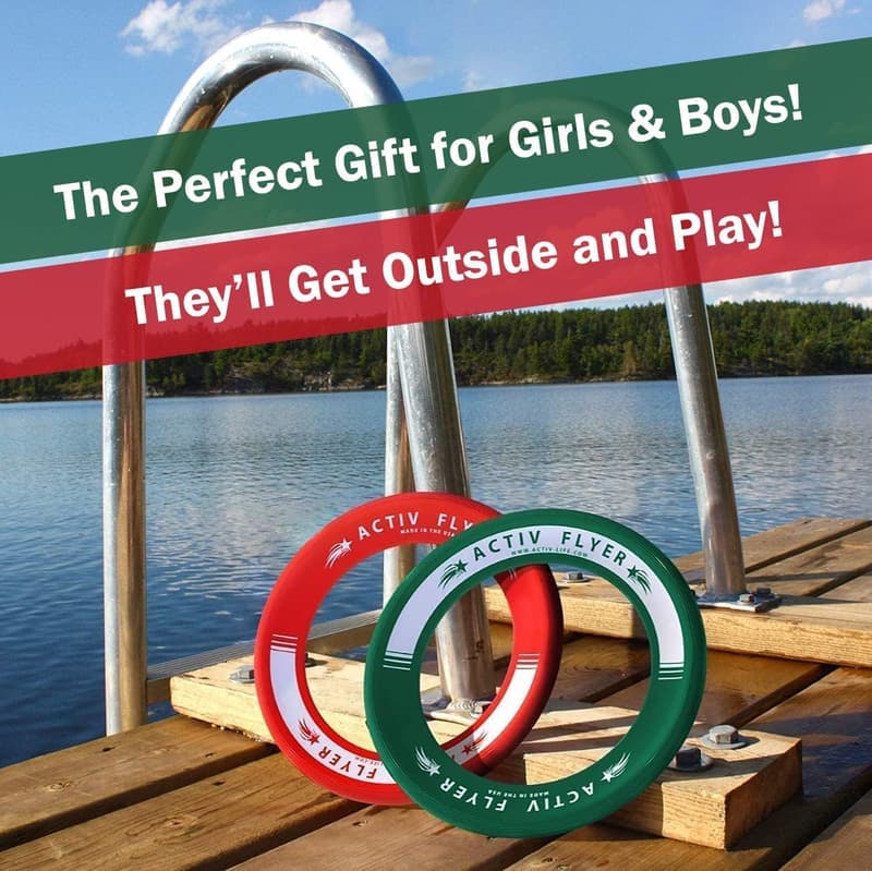 Flying Rings for Kids - 2 Pack, Lightweight & Safe Outdoor Fun
