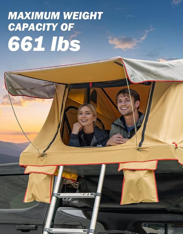 Naturenest Waterproof Rooftop Tent for SUVs and Vans
