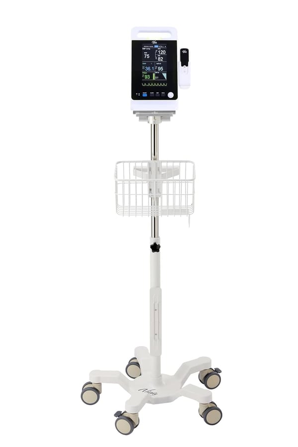 Omni Spot Vital Signs Monitor with Mobile Cart & Thermometer