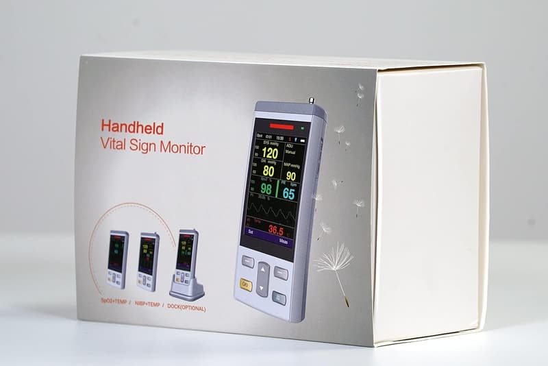 Veterinary Handheld Vital Sign Monitor (SPO2 + Temperature)