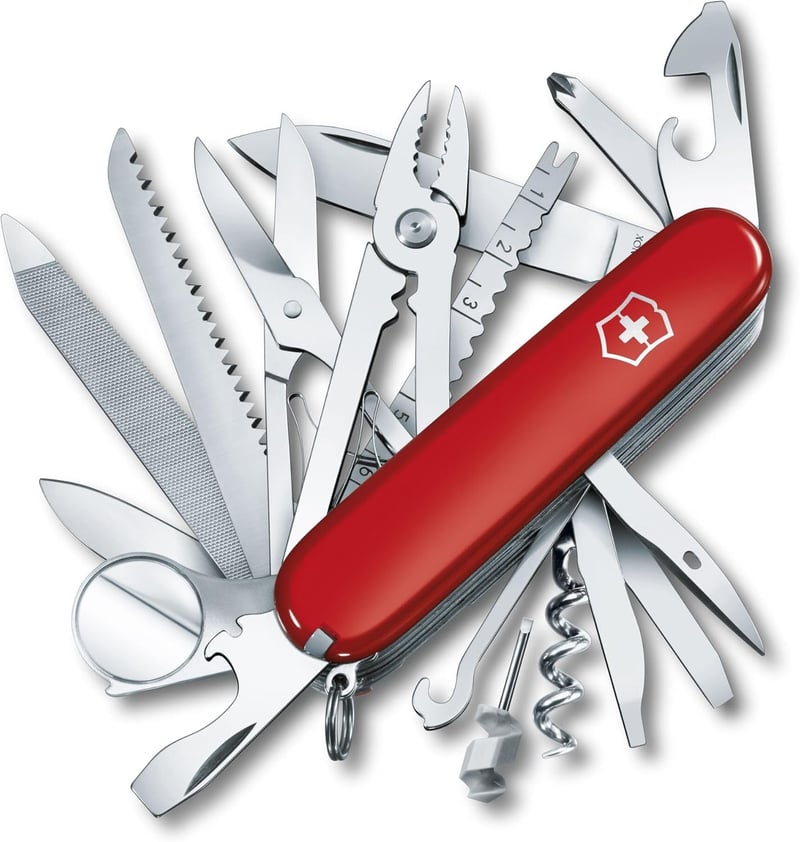 Swiss Army Knife - Victorinox Swiss Champ, 33 Functions, Red