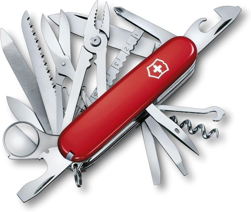 Swiss Army Knife - Victorinox Swiss Champ, 33 Functions, Red