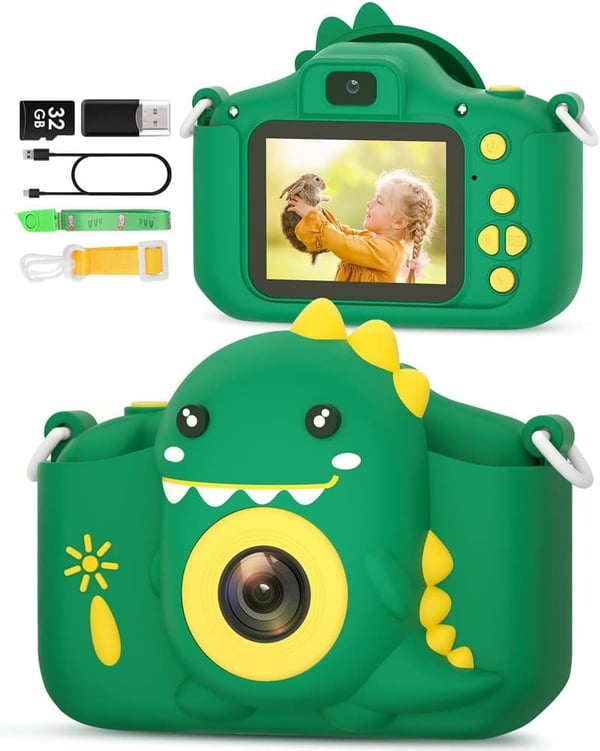 Kids Selfie Digital Toy Camera with 32GB SD Card 3-12 Years