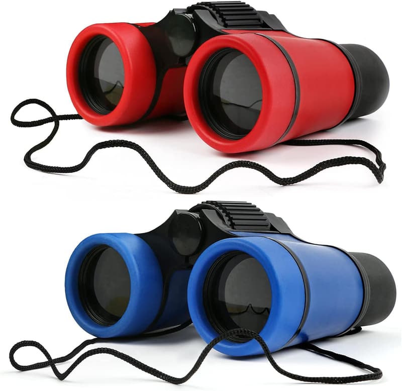Kids Shock-Proof Binoculars Set for Ages 3-12 - Educational Gift