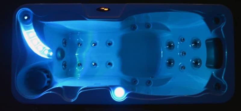 Portable 1-Person Hot Tub with 19 Therapy Jets - White/Mocha
