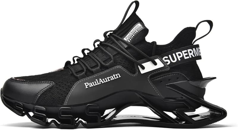 Men's Lightweight Running Shoes - Breathable Mesh, Shock-Absorbing