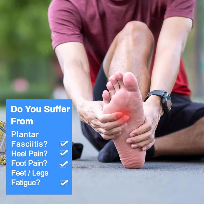 Men's Memory Foam Shoe Insoles for Comfort & Pain Relief